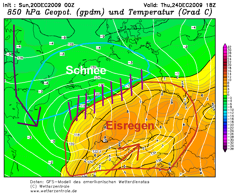 Derzeitiger Wettertrend 24.12.2009