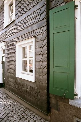 Bergisches Haus in der historischen Marktstraße Hückeswagen